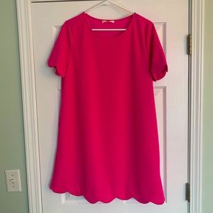 Magenta shift dress